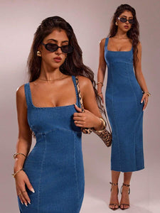 Denim Dream Maxi -  Maison Nova
