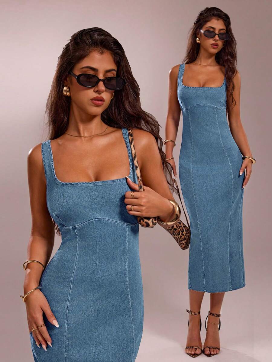 Denim Dream Maxi -  Maison Nova