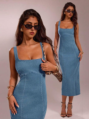 Denim Dream Maxi -  Maison Nova