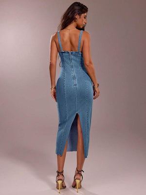 Denim Dream Maxi -  Maison Nova