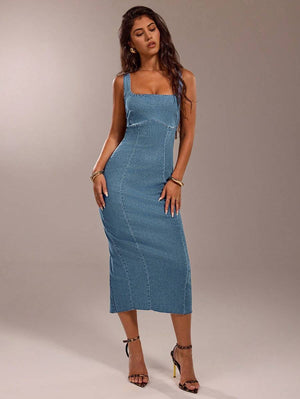 Denim Dream Maxi -  Maison Nova