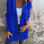 ELISA | Casual single-breasted blazer met capuchon