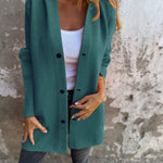 ELISA | Casual single-breasted blazer met capuchon
