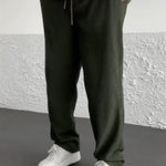 Ribbed Tube Leg Trousers