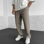 Ribbed Tube Leg Trousers