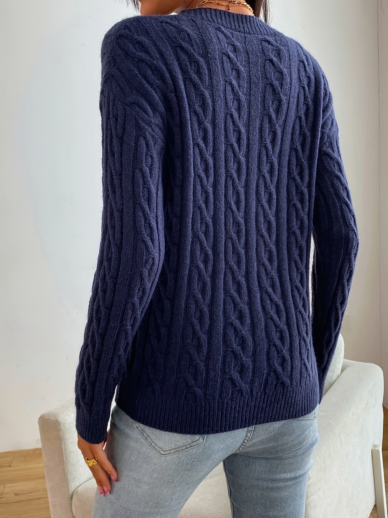 Maison Nova Cable Knit Sweater