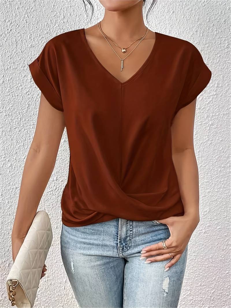 Sophie™| Luxe Top met korte mouwen