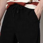 Ribbed Tube Leg Trousers