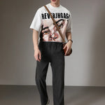 Ribbed Tube Leg Trousers