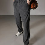 Ribbed Tube Leg Trousers