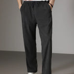 Ribbed Tube Leg Trousers