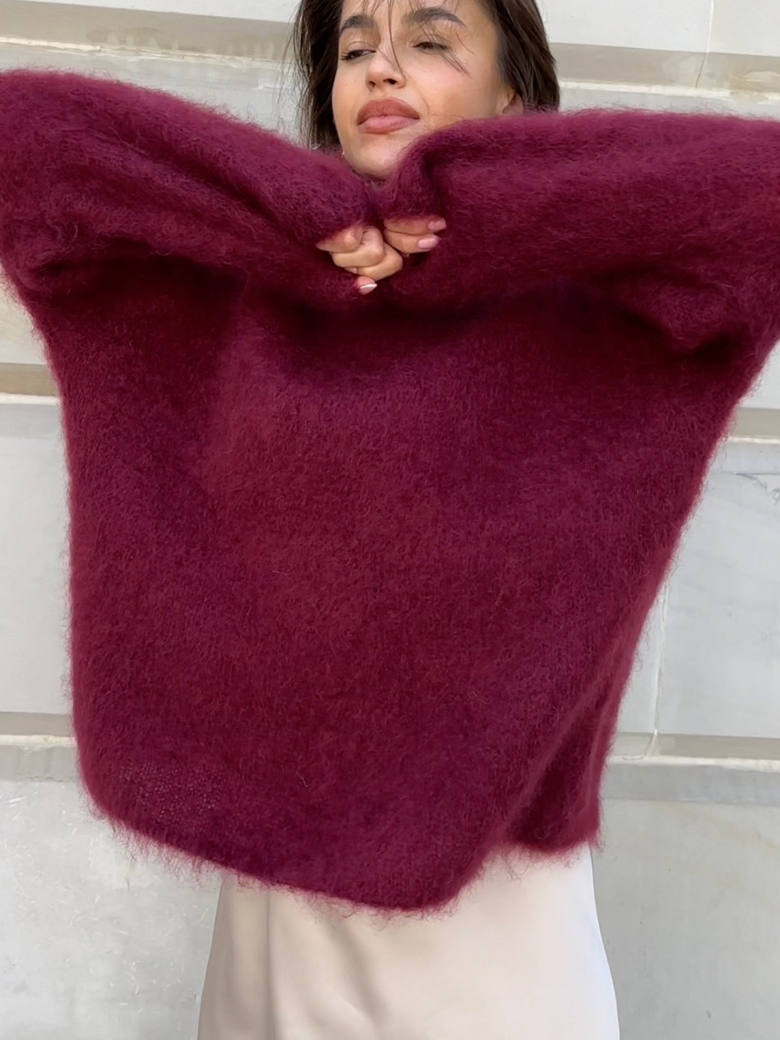 MIRA | CREWNECK TRUI VAN MOHAIR.