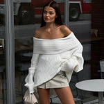 Maison Nova Oversized Off-Shoulder Sweater