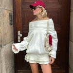 Maison Nova Oversized Off-Shoulder Sweater