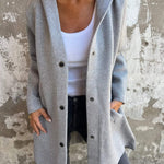 ELISA | Casual single-breasted blazer met capuchon