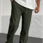 Ribbed Tube Leg Trousers