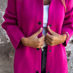 ELISA | Casual single-breasted blazer met capuchon