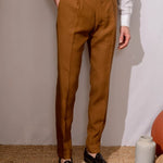 Men's solide kleur rechte casual broek